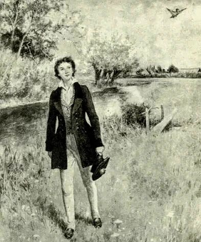 Percy Bysshe Shelley ragazzo giovane